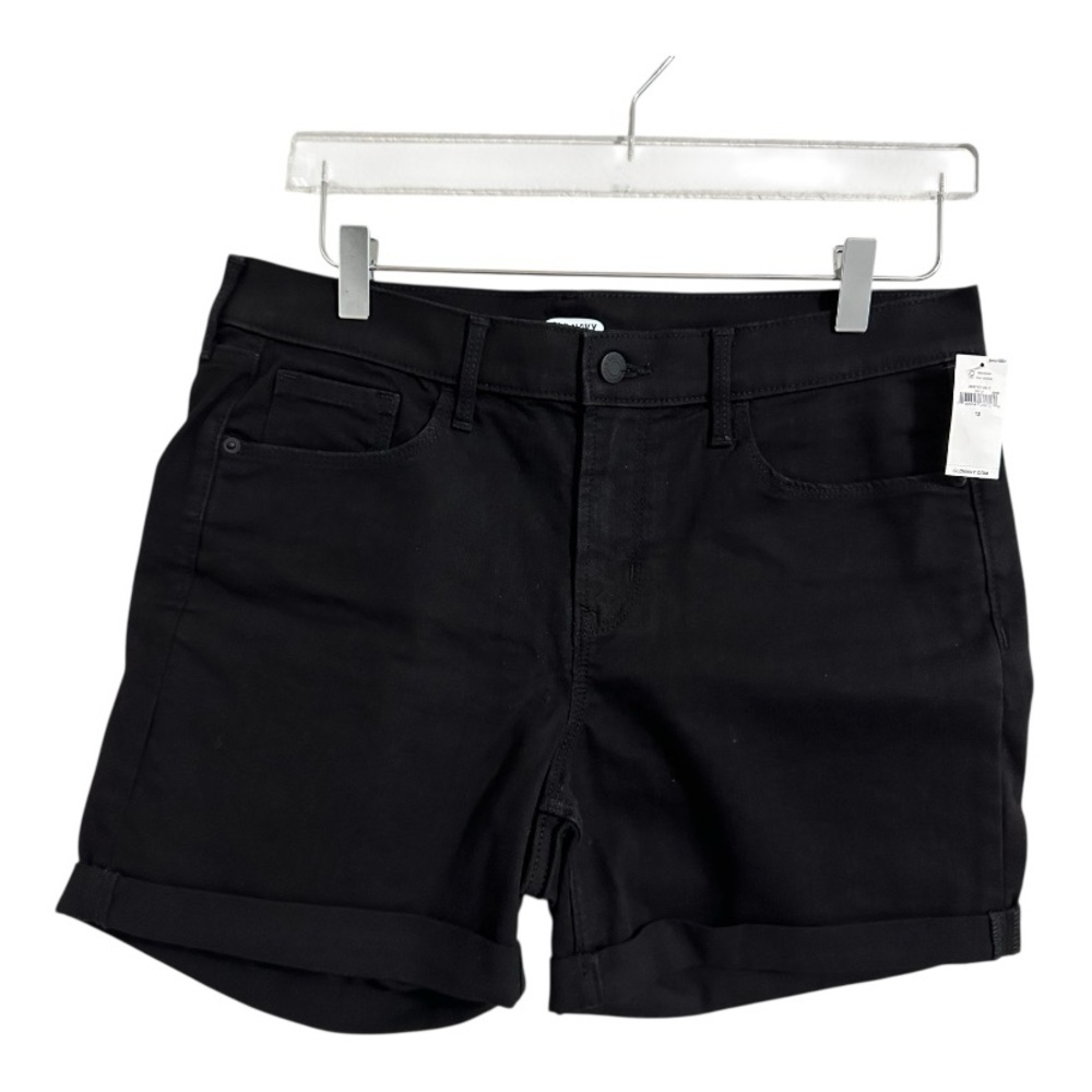 NWT Old Navy Black Denim Shorts - Size: 12